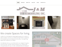 Tablet Screenshot of jandmremodelinginc.com